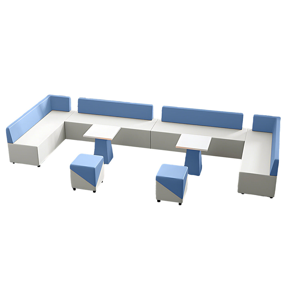Modern Scratch-Resistant Corner Sofa with Solid Wood Frame for Office Reception and Lounge Areas JDZH-2081