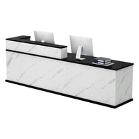 Corner Straight Reception Desk with Keyboard Tray and Drawers for Offices and Hotel Lobbies JDT-712