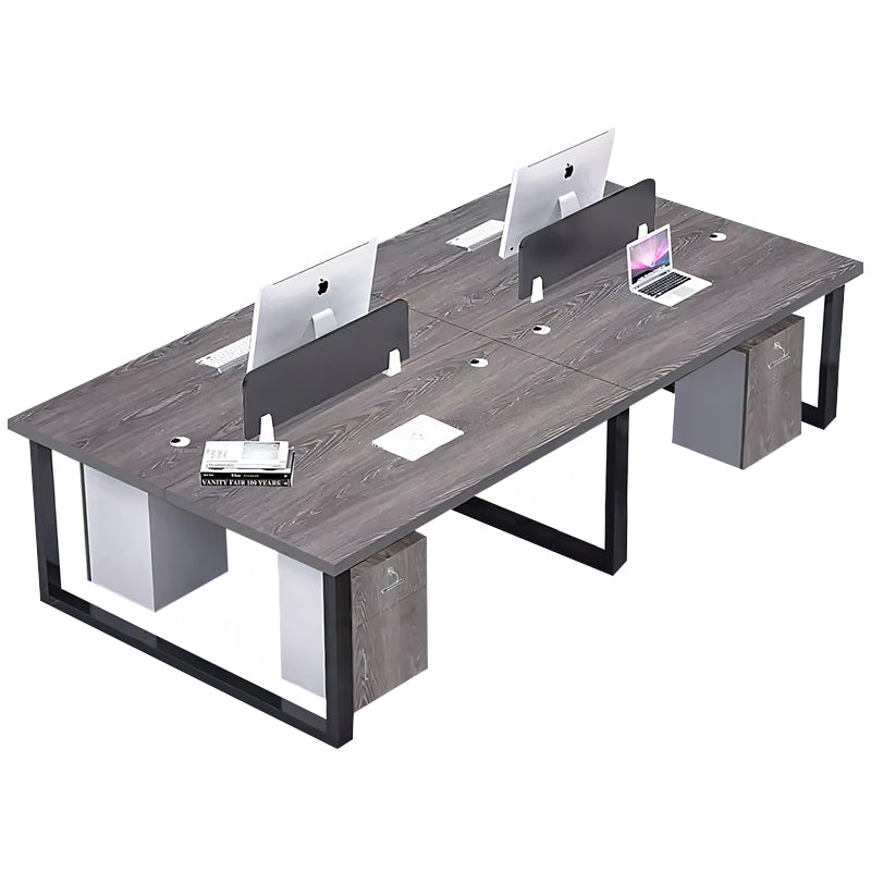 Customized Classic Staff Desk for Four Elevate Your Workspace YGZ-1018