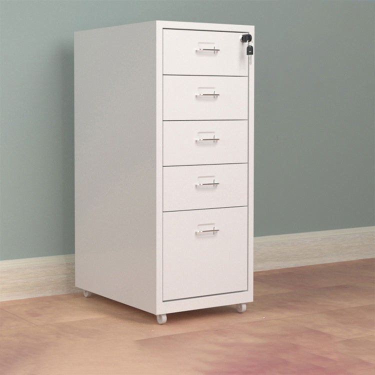 Grey Modern Metal Office Cabinet with Lockable Drawers for Files and Storage WJG-725-15（Sale Event）