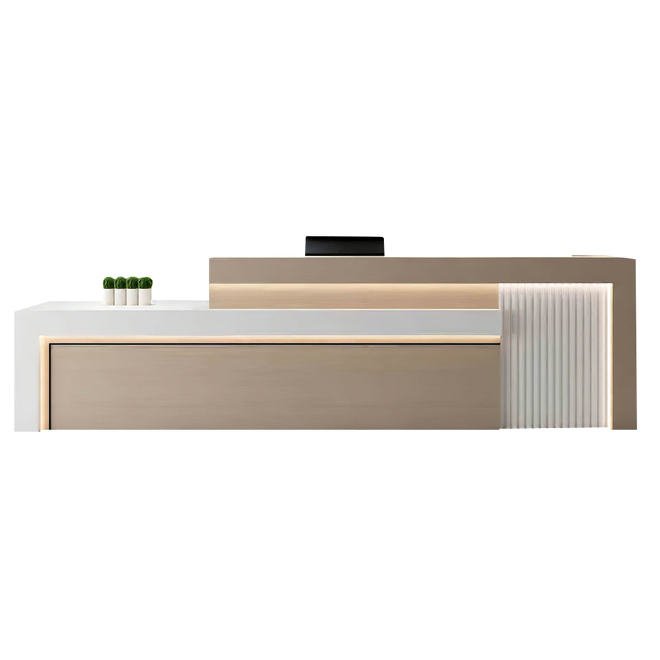 Modern Office Reception Desk with Storage for Lobby or Reception Area JDT-2071