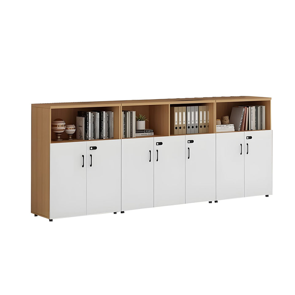 Stylish Multifunctional Office Storage Cabinet with Lockable Drawers for Workspace Organization, Printer Station, and Document Filing CWG-2167