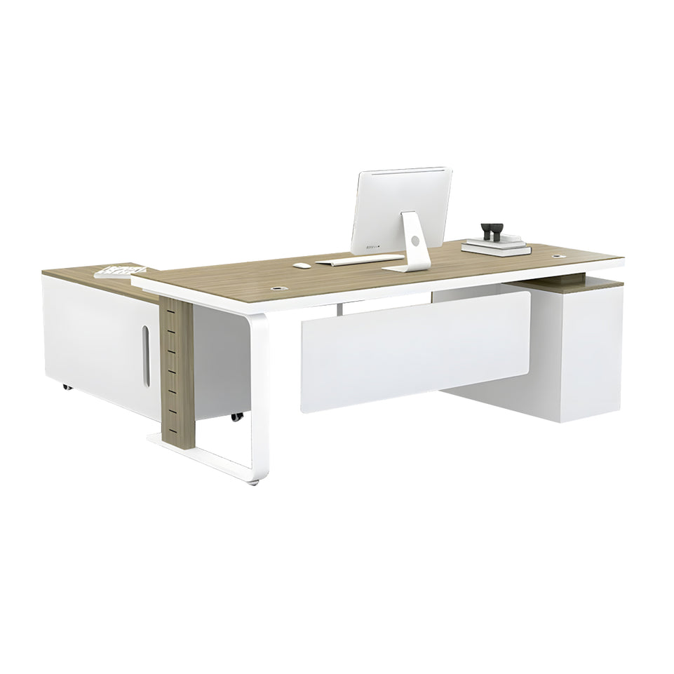 Office simple modern Calm Boss Desk and chair combination single seat manager desk LBZ-1095