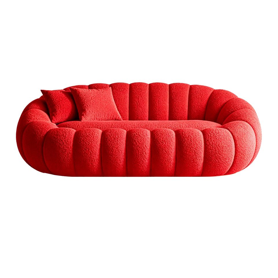 Reclining Sofa with Reclining, Curved & Swivel for Living Room