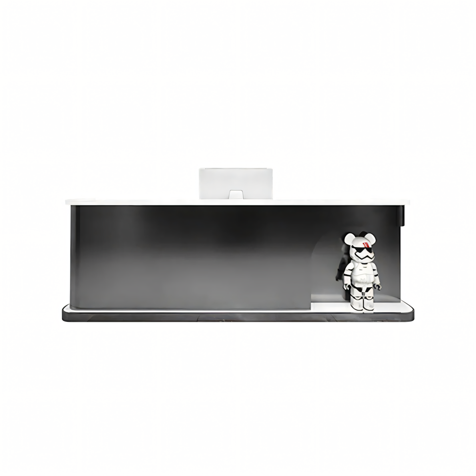 Corner Display Reception Counter with Ample Storage Space for Company JDT-064