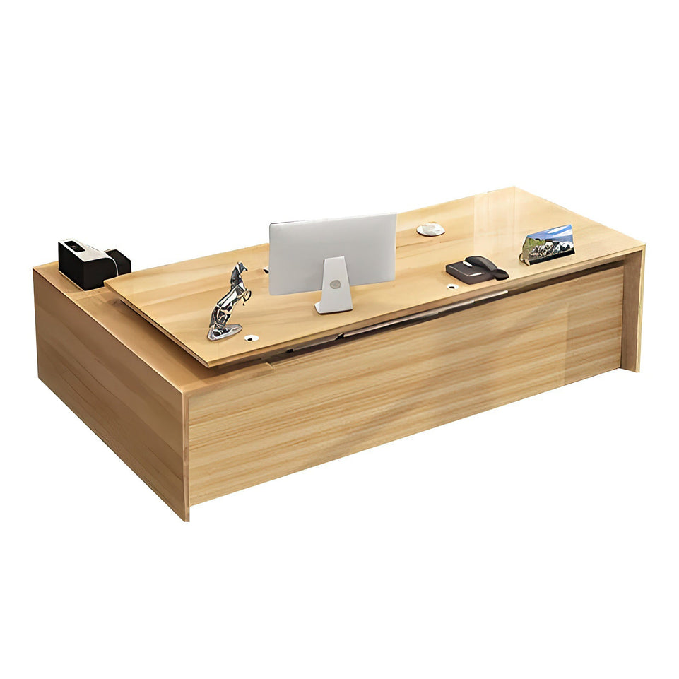 Classic Modern and Simple Solid Wood Executive Desk Boss Desk with Spacious Desktop Design LBZ-081（In Stock）