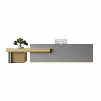 Large Storage Space Entrance Reception Desk with Credenza JDT-7102