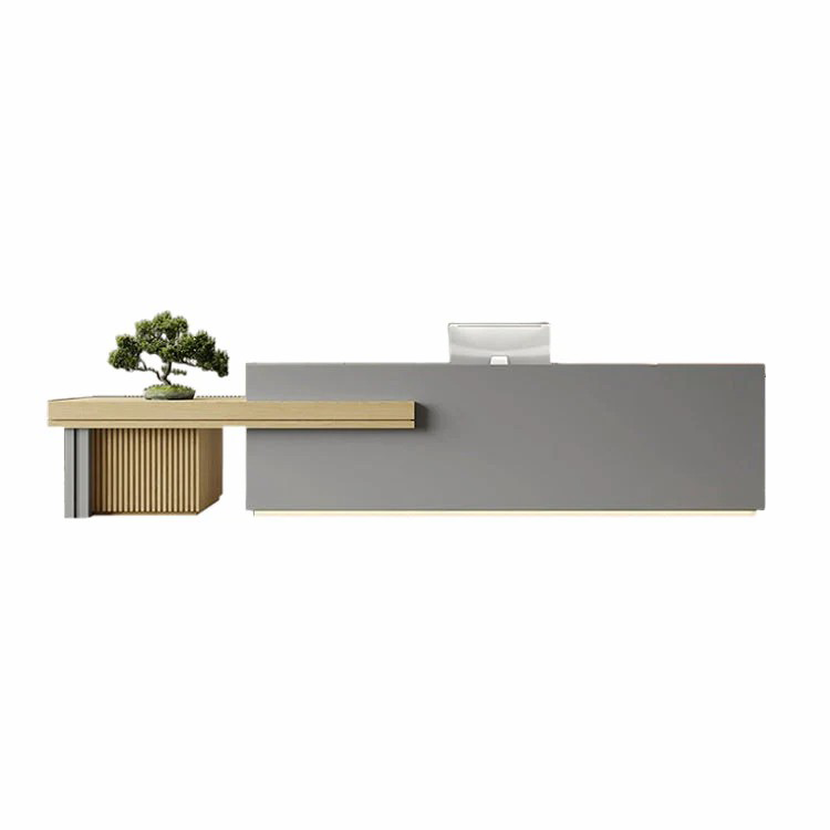 Large Storage Space Entrance Reception Desk with Credenza JDT-7102