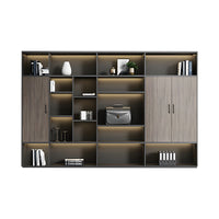 Modern L-Shaped Executive Office Desk with Side Storage Cabinet for Manager LBZ-605