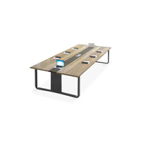 Minimalist Modern Conference Table with Melamine Coated Board and Aluminum Alloy Steel Legs HYZ-10110