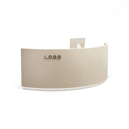 Semi-Circular Curved Reception Desk with Large Storage for Clothing Stores and Business Reception Areas JDT-1104