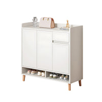 Premium Solid Wood Entryway Shoe Cabinet With Spacious Storage, Adjustable Shelves And Soft-Close Press Doors For Modern Homes CWG-02266