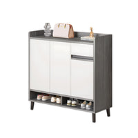 Premium Solid Wood Entryway Shoe Cabinet With Spacious Storage, Adjustable Shelves And Soft-Close Press Doors For Modern Homes CWG-02266