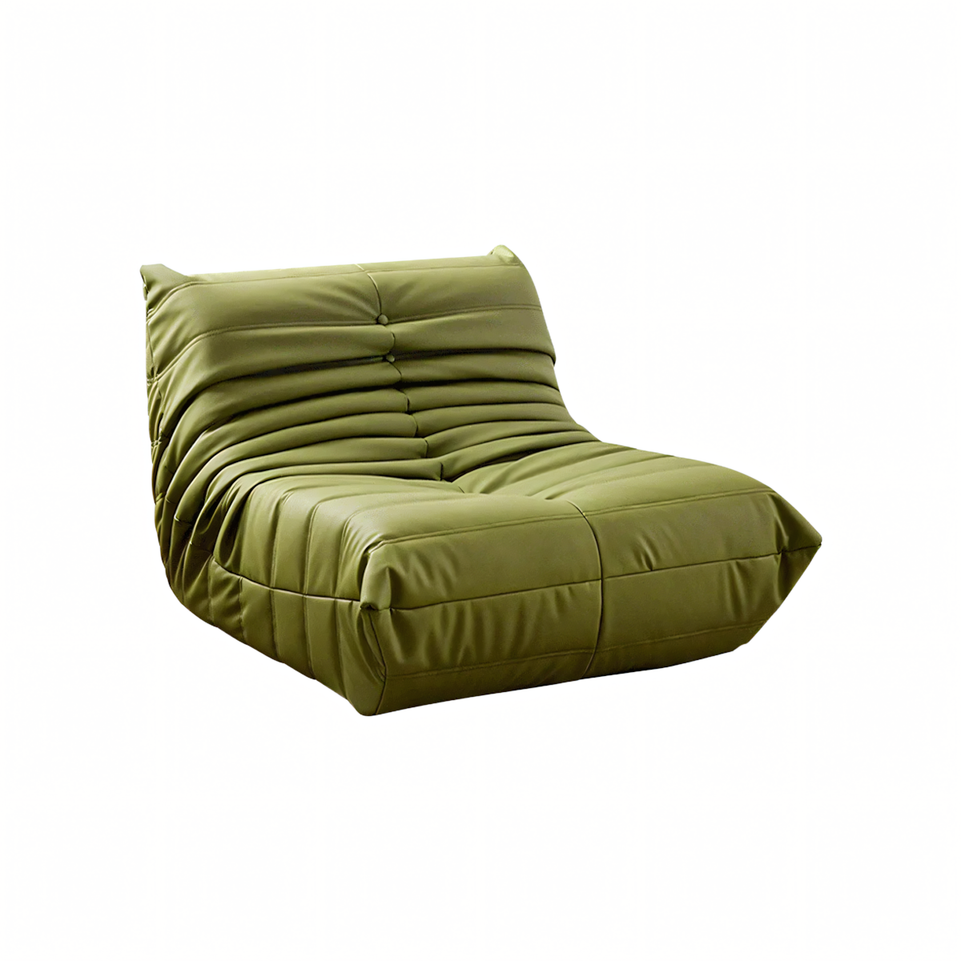 Minimalist Caterpillar-Style Bean Bag Sofa with Thick Sponge Cushions for Living Rooms and Balconies BSF-022