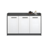 Premium Wooden Floor-Standing Office Tea Cabinet With Lockable Drawers And Spacious Storage For Office Essentials CWG-2163