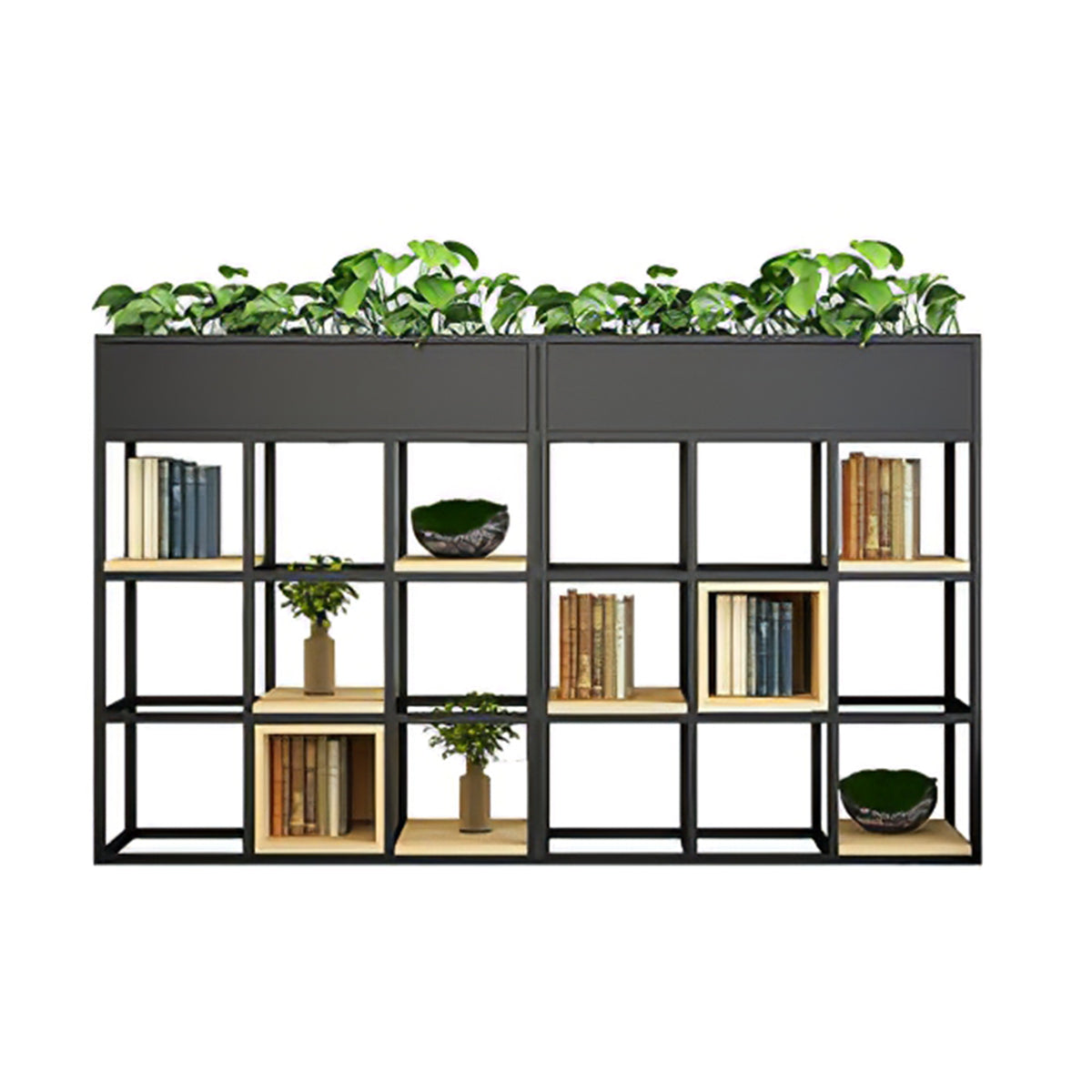 Multi-Functional Iron Frame Divider Storage Shelf for Offices & Living Room CWG-2053