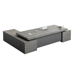 Office Executive Desk With Silent Slide Rails President Work desk Curtain Board Side cabinet Wiring hole LBZ-1066