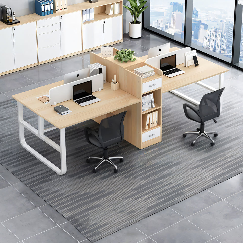 Simple Modern Office Desk and Chair Set for 2 to 4 People YGZ-1023