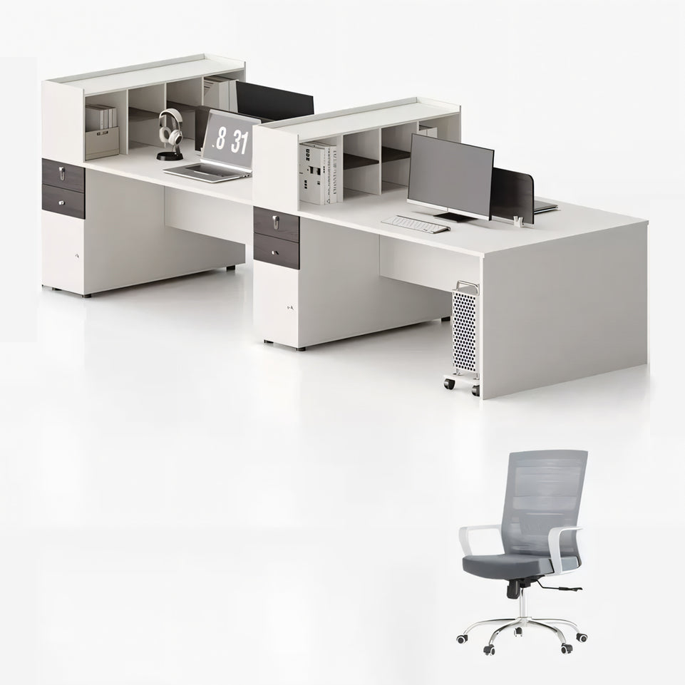 Elevate Your Workspace Modern Double Workstation for Staff with Sleek Office Desk YGZ-1026