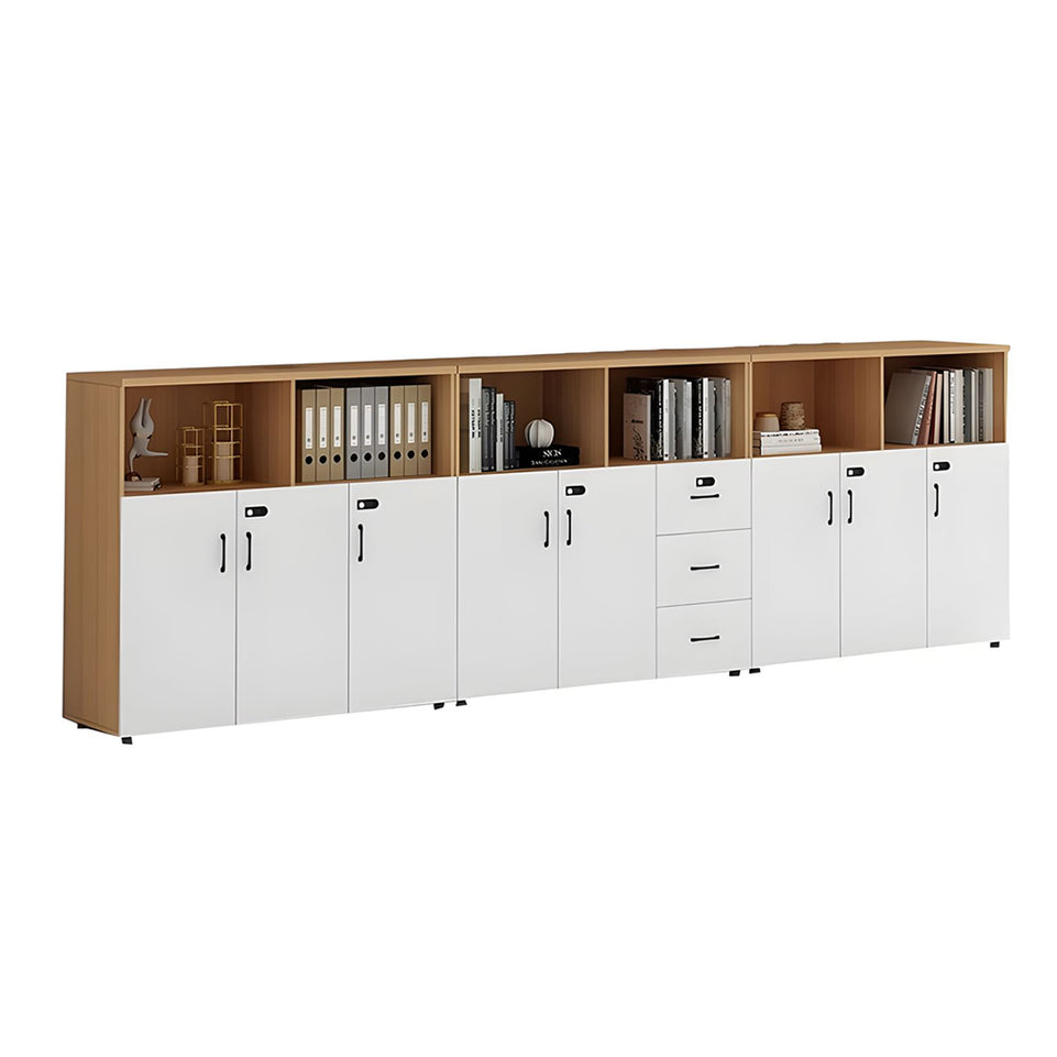 Stylish Multifunctional Office Storage Cabinet with Lockable Drawers for Workspace Organization, Printer Station, and Document Filing CWG-2167