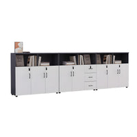 Stylish Lockable Wooden File Cabinet with Multi-Compartment Storage for Workspace CWG-2164