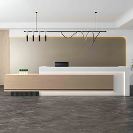 Minimalist Office Lobby Reception Desk with Lockable Storage JDT-2073