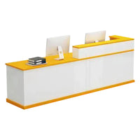 Corner Straight Reception Desk with Keyboard Tray and Drawers for Offices and Hotel Lobbies JDT-712