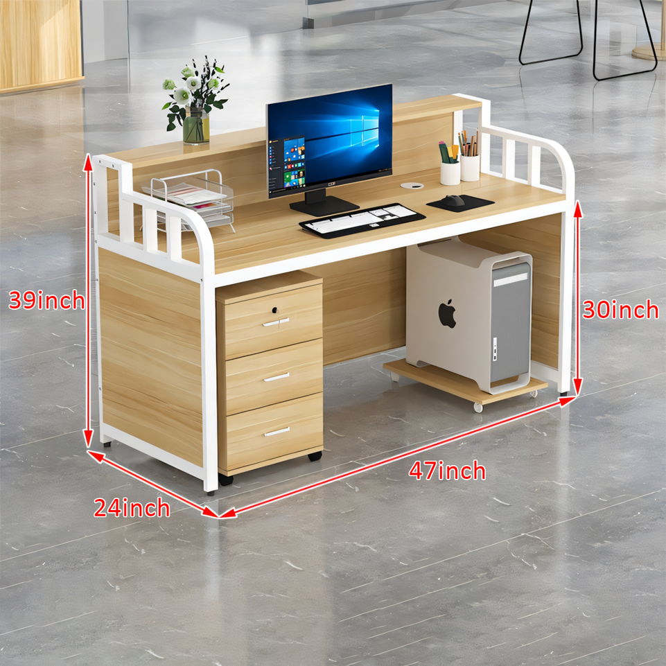 Modern Single Desk with Partition - Ideal for Offices and Workstations BGZ-020