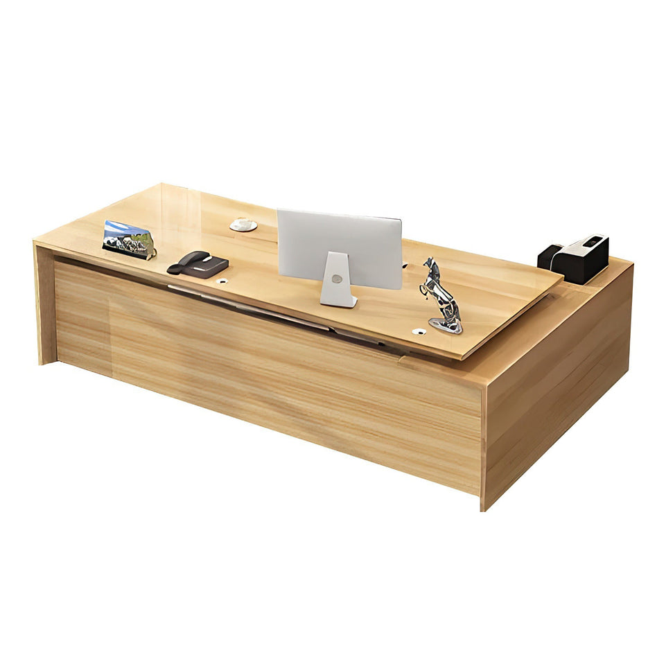 Classic Modern and Simple Solid Wood Executive Desk Boss Desk with Spacious Desktop Design LBZ-081（In Stock）