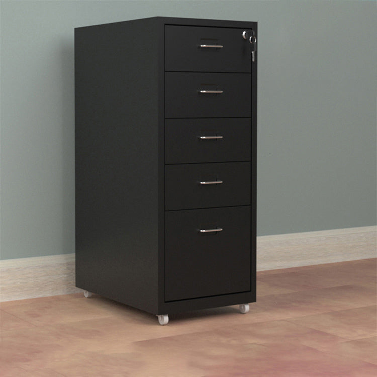 Grey Modern Metal Office Cabinet with Lockable Drawers for Files and Storage WJG-725-15（Sale Event）