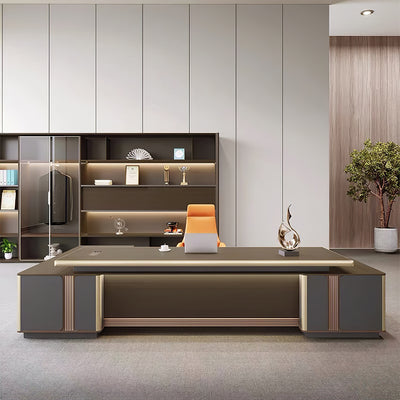 Luxury L-Shaped Executive Desk with Drawers LBZ-2116