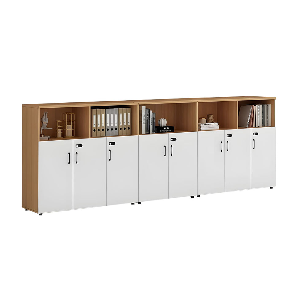Stylish Multifunctional Office Storage Cabinet with Lockable Drawers for Workspace Organization, Printer Station, and Document Filing CWG-2167