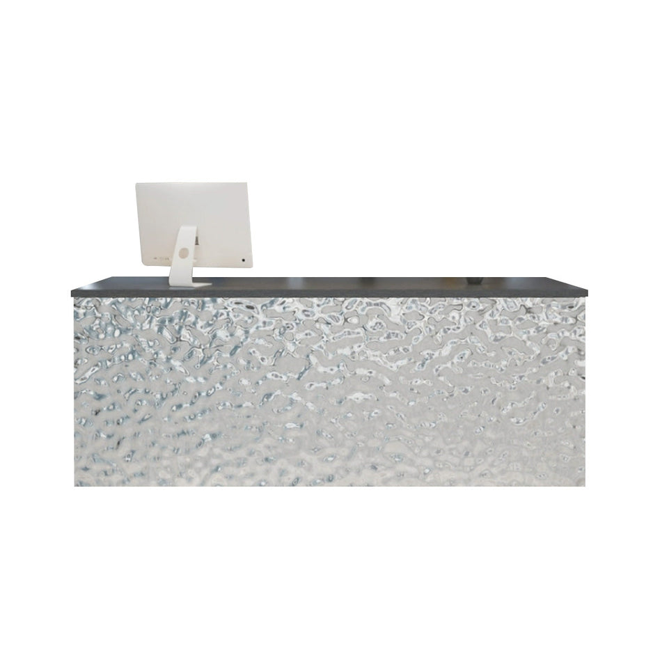 Stylish Ripple Reception Desk with LED Light and Drawers JDT-075-E（East Coast）