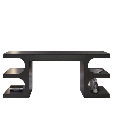 Elegant Lacquered Office Desk With Minimalist Italian Style And Ample Storage Space BGZ-2049