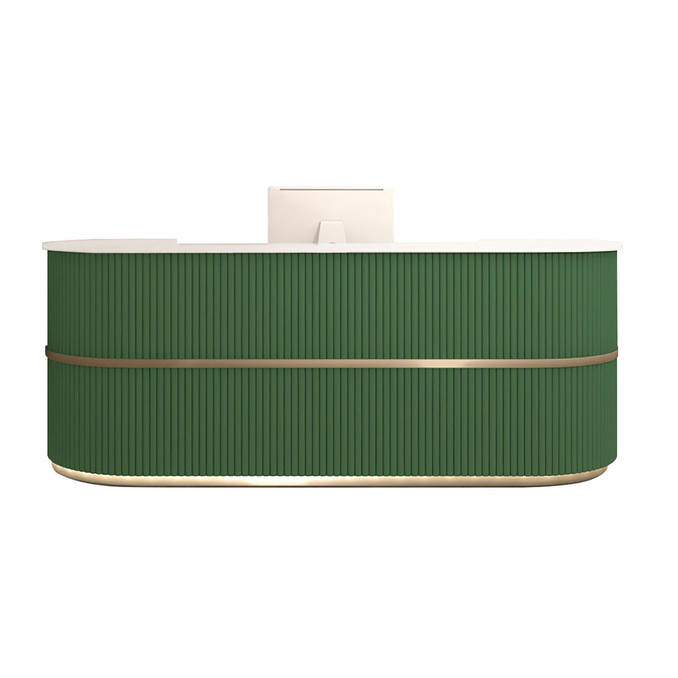 Reception Desk Clothing Store Women's Curved Reception Front Desk JDT-7190