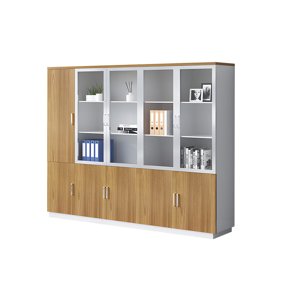 Stylish Office Storage Cabinet Wooden Double-Door Filing Cabinet WJG-1016