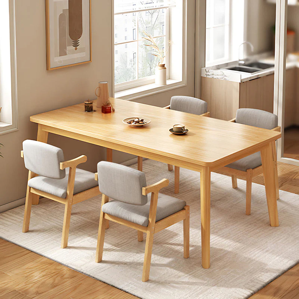 Nordic Minimalist Rectangular Solid Wood Dining Table CZ-020（Sale Event）