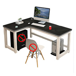 L-Shaped Office Desk 55-71 in Wide for Home Office