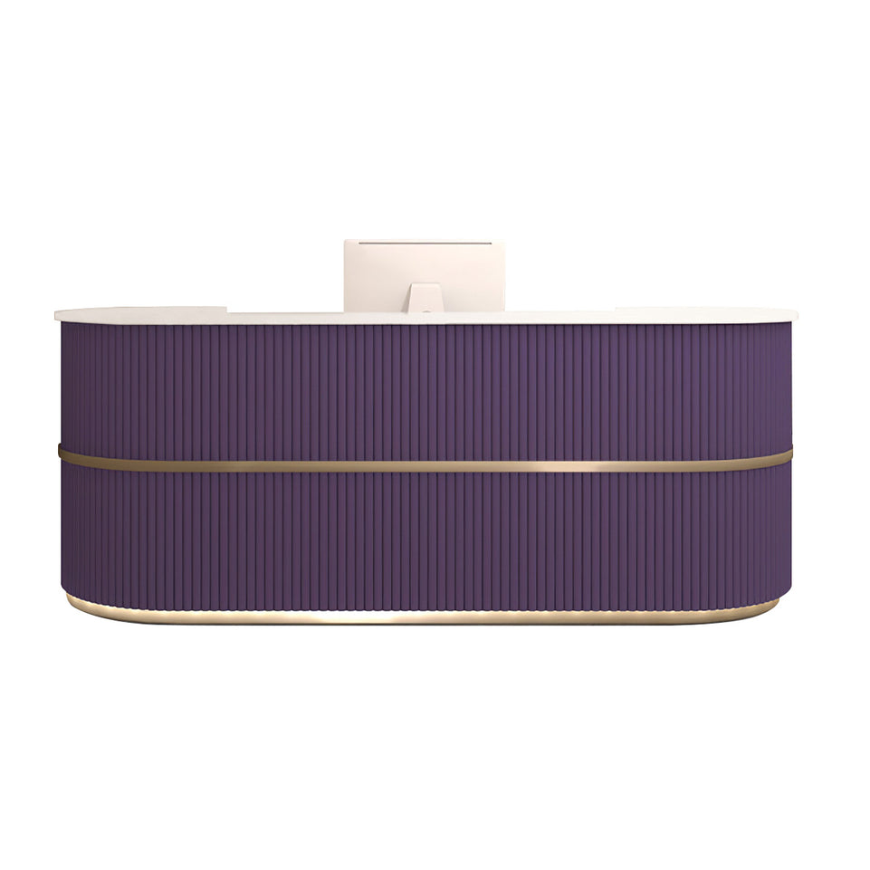 Reception Desk Clothing Store Women's Curved Reception Front Desk JDT-7190