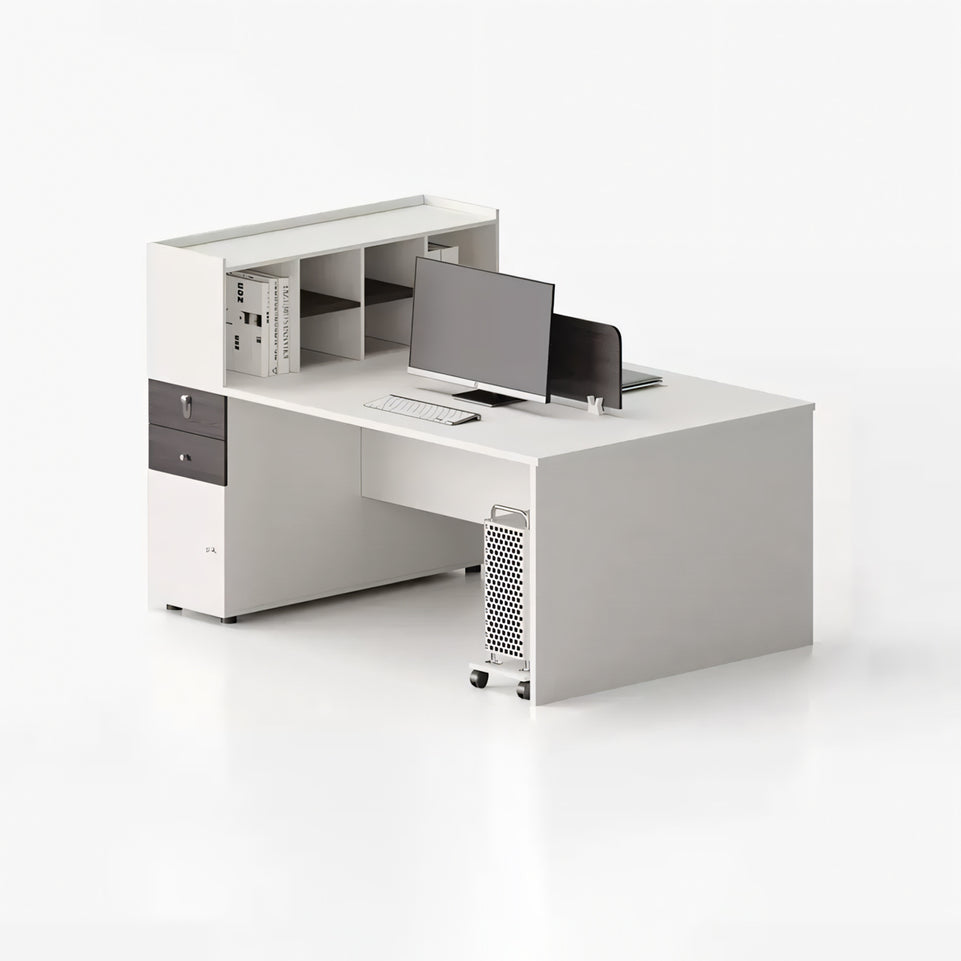 Elevate Your Workspace Modern Double Workstation for Staff with Sleek Office Desk YGZ-1026