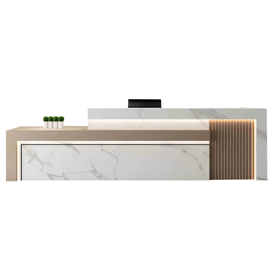 Modern Office Reception Desk with Storage for Lobby or Reception Area JDT-2071
