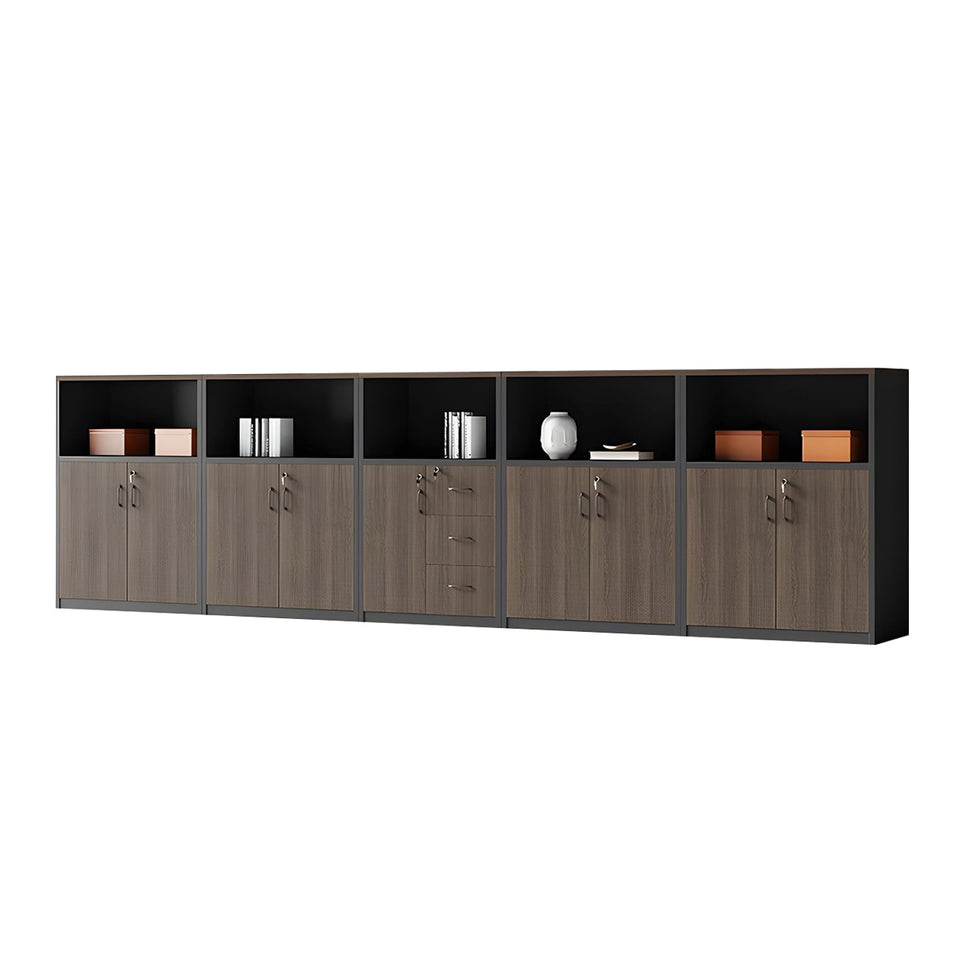 Stylish Multifunctional Office Storage Cabinet with Lockable Drawers for Workspace Organization, Printer Station, and Document Filing CWG-2167