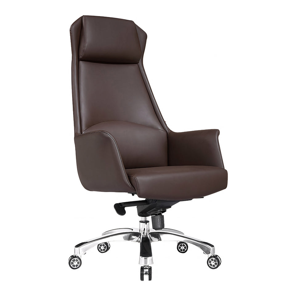 Modern L-Shaped Executive Desk with Multimedia Cable Box LBZ-2123