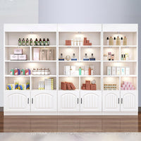 Modern White Beauty Salon Display Cabinet with LED Lights CWG-2031