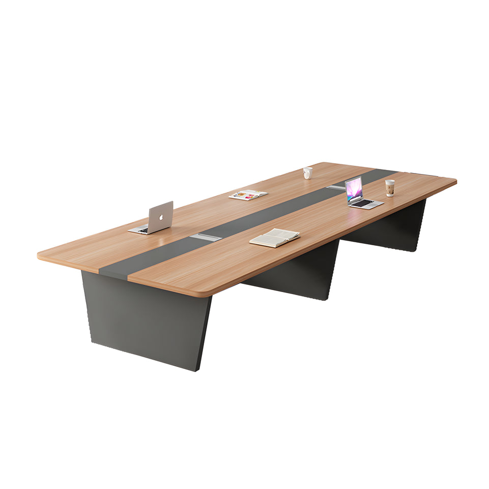 Modern Rectangular Conference Table with Cable Management Box for Office HYZ-7182