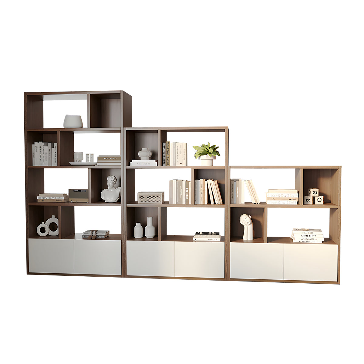 Premium Dual-Sided Office Storage File Cabinet with File and Hollow Display Shelves for Modern Workspaces CWG-2171