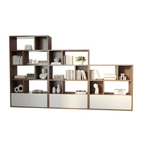 Premium Dual-Sided Office Storage File Cabinet with File and Hollow Display Shelves for Modern Workspaces CWG-2171