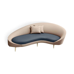 Modern Reception Desk 67 in Wide with Lumbar Support for Hotel Lobby
