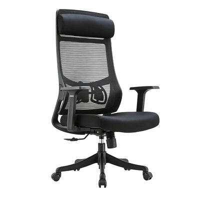 Comfortable High-density Mesh Office Chair with Adjustable Headrest, Recline Function, and Silent Wheels for Home and Office Use BGY-1011