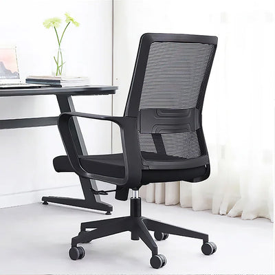 Mesh Computer Office Chair Adjustable High Back with Casters Breathable Foam Cushion Conference Room Chair BGY-1024